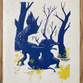 Le dragon de bois, fleurs jaunes